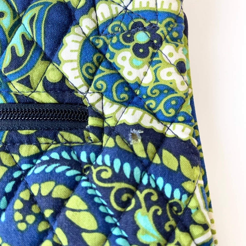 Vera Bradley Rhythm & Blues Large Hipster Crossbody Bag Purse 12x11x1.5 - Picture 6 of 6